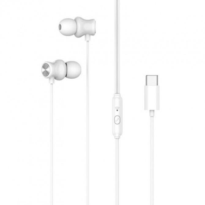 Дротові навушники Gelius SonicBiss GP-HP020 (Type-C) White