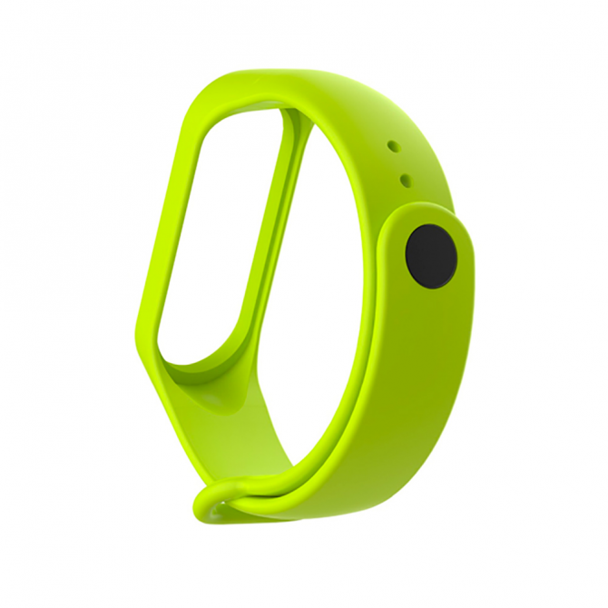 Ремінець для Xiaomi Mi Band 3 (Silicone) Лайм-1