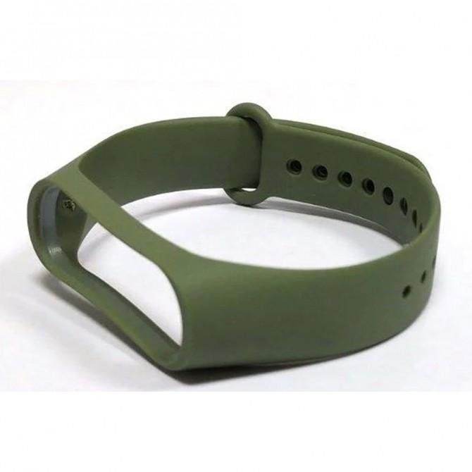 Ремінець браслета Mi Band 3/4 (Silicon) Olive-2