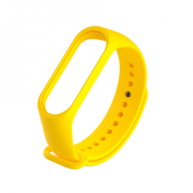 Ремінець для Xiaomi Mi Band 3 (Silicone) Жовтий