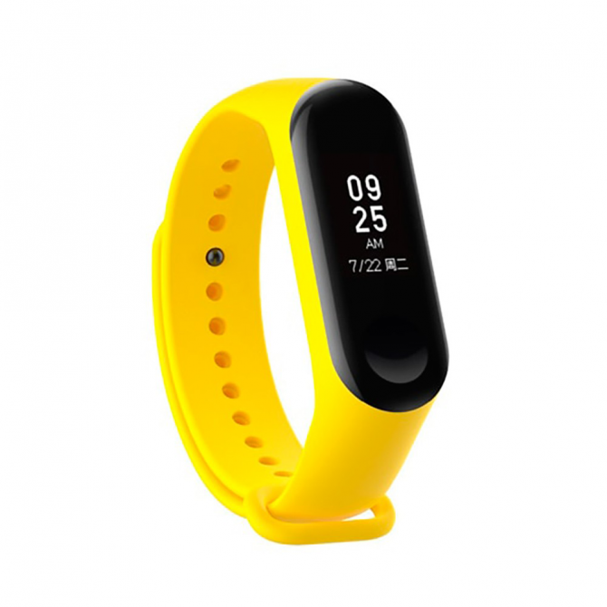 Ремінець для Xiaomi Mi Band 3 (Silicone) Жовтий-2