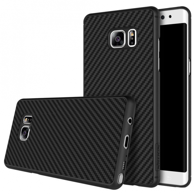 Чехол NILLKIN Synthetic Fiber Series для Samsung N935 Galaxy Note Fan Edition Чёрный-1