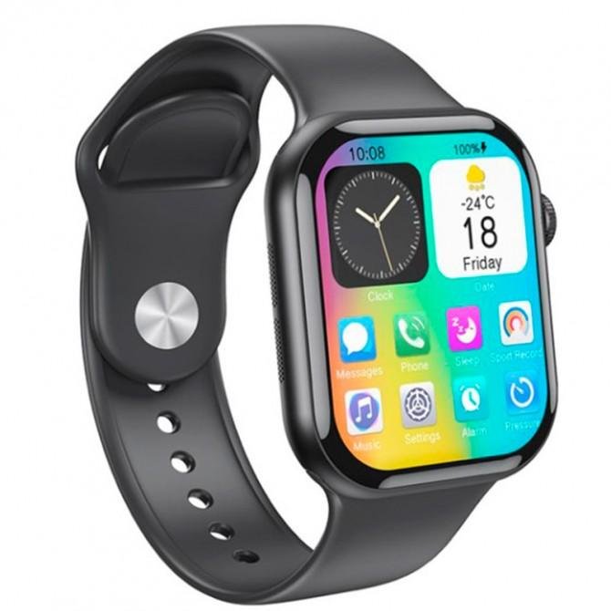 Смарт часы XO W10 Pro AMOLED Screen Wireless Charging Black