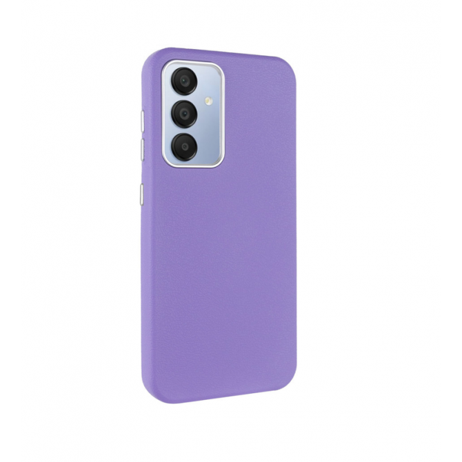 Кожаный чехол Leather Case Metal Buttons Samsung Galaxy S24 Plus / S25 Plus Light Purple