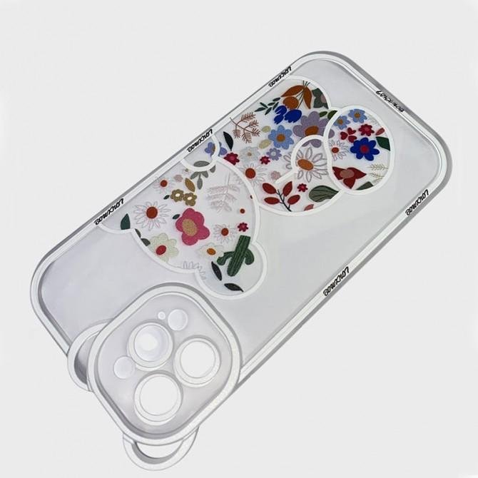 Чехол Spring Spirit series for iPhone 11 Pro Flowered Bear Clear-1
