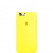 Оригинальный силиконовый чехол для iPhone 6/6s Plus Светло Желтый FULL