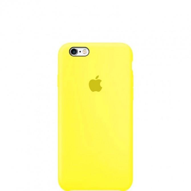 Оригинальный силиконовый чехол для iPhone 6/6s Plus Светло Желтый FULL