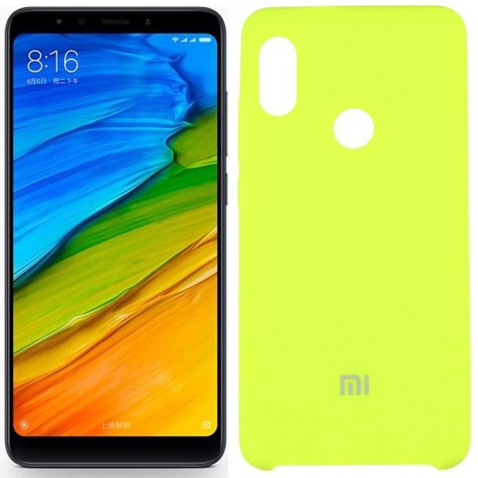 Чехол Soft Case для Xiaomi Redmi Note 5 Pro Ярко Салатовый
