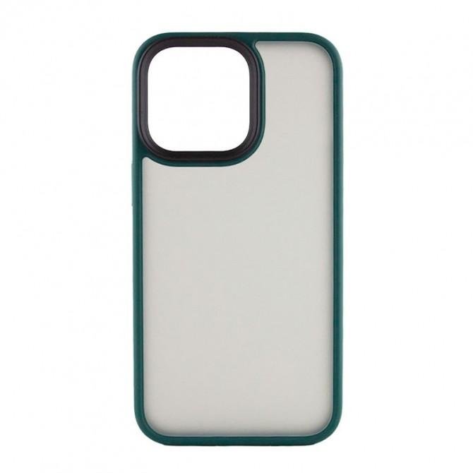 Чехол TPU+PC Metal Buttons для Apple iPhone 12 Pro Max (6.7") Зеленый