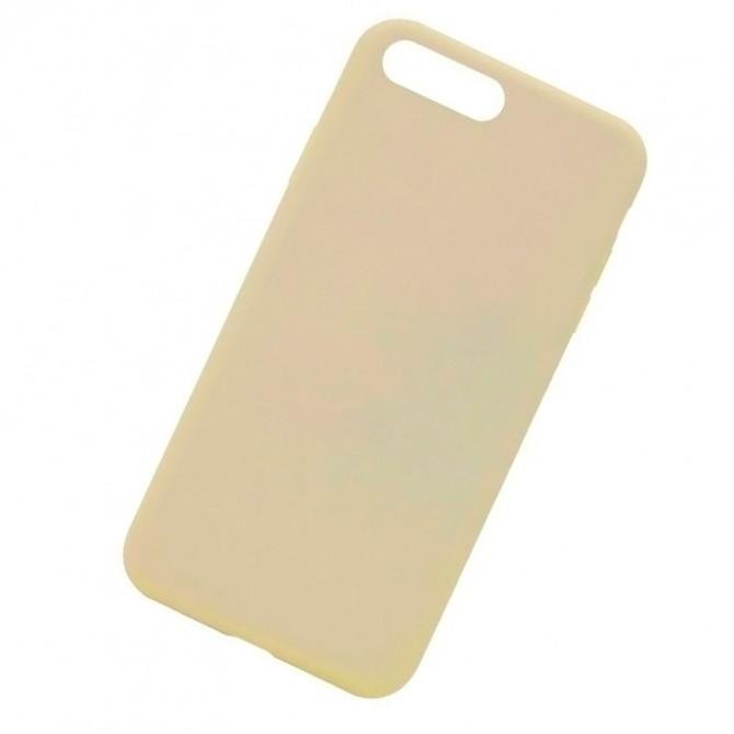 Силиконовый чехол для iPhone 7/8 Plus Бежевый FULL (без лого)-3