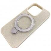 Чехол-накладка Diamond with stand back для iPhone 16 Pro White