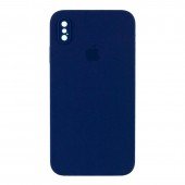 Оригинальный силиконовый чехол для iPhone X/Xs Темно Синий FULL (SQUARE SHAPE) Оригинальный силиконовый чехол для iPhone X/Xs Темно Синий FULL (SQUARE SHAPE)