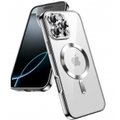 Силиконовый чехол SHINING with MagSafe для iPhone 12 Pro Max Матовый Серебряный Силиконовый чехол SHINING with MagSafe для iPhone 12 Pro Max Матовый Серебряный