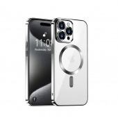 Силиконовый чехол SHINING with MagSafe для iPhone 12 Pro Max Матовый Серебряный Силиконовый чехол SHINING with MagSafe для iPhone 12 Pro Max Матовый Серебряный