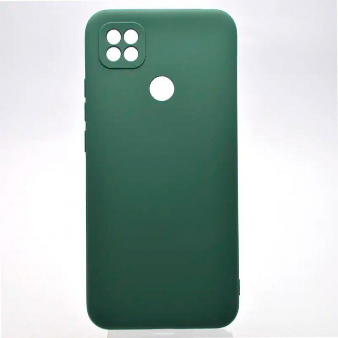 Чохол силіконовий для Xiaomi Redmi 9c/Redmi 10A Темно Зелений FULL