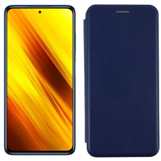 Чехол книжка U-Like Best для Xiaomi Poco X3 NFC Синий