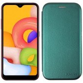 Чехол книжка U-Like Best для Samsung A015 Galaxy A01 2019 Тёмно зелёный Чехол книжка U-Like Best для Samsung A015 Galaxy A01 2019 Тёмно зелёный