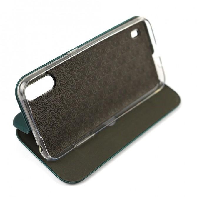 Чехол книжка U-Like Best для Samsung A015 Galaxy A01 2019 Тёмно зелёный-3