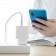 Мережевий зарядний пристрій Hoco C69A QC 3.0 White + USB Cable Type-C (5A)