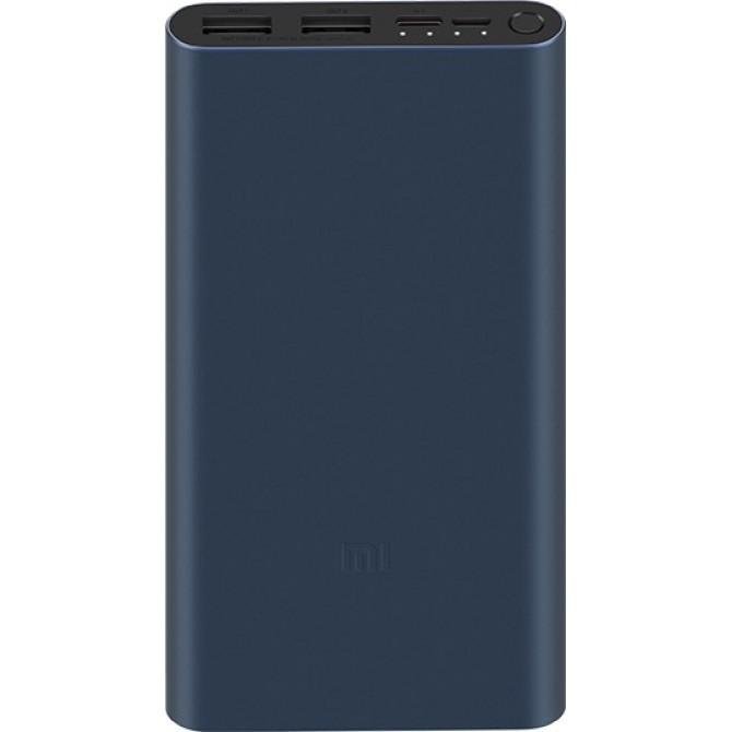 Повербанк Xiaomi Power Bank 3 10000mAh (2USB+Type-C) Black/Blue (PLM13ZM/VXN4260CN)