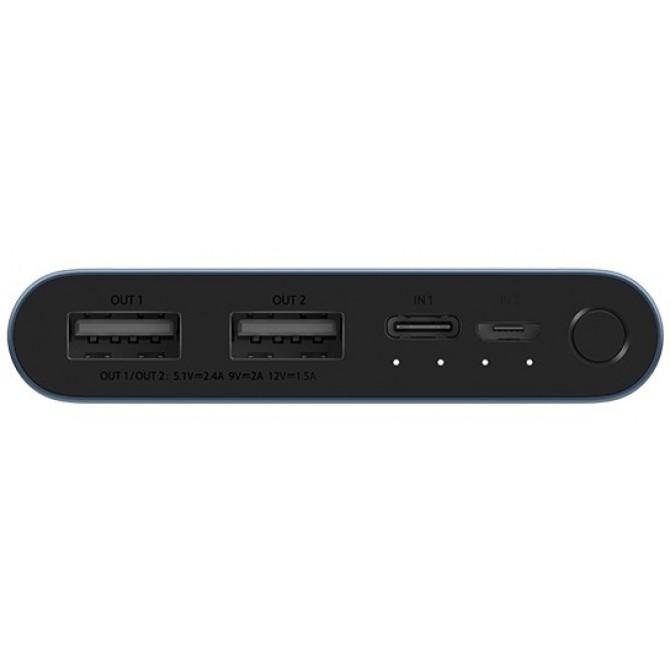 Повербанк Xiaomi Power Bank 3 10000mAh (2USB+Type-C) Black/Blue (PLM13ZM/VXN4260CN)-3