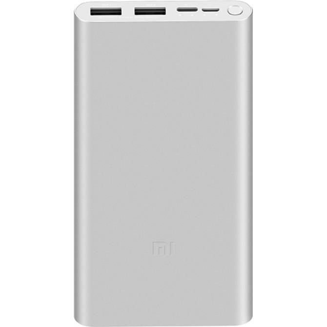 Повербанк Xiaomi Power Bank 3 10000mAh (2USB+Type-C) Silver (PLM13ZM/VXN4259CN)