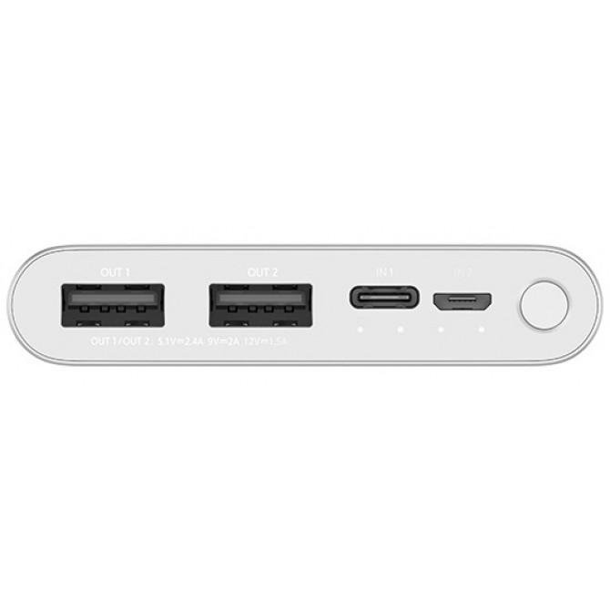 Повербанк Xiaomi Power Bank 3 10000mAh (2USB+Type-C) Silver (PLM13ZM/VXN4259CN)-4