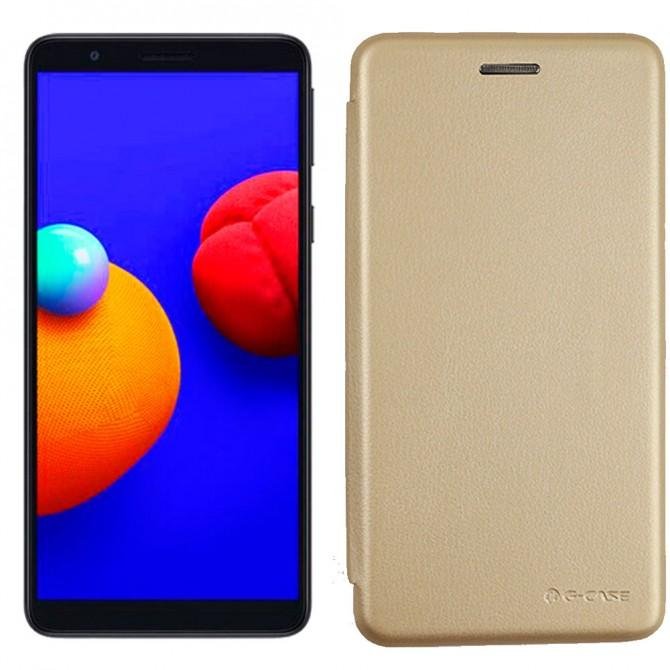 Чехол книжка U-Like Best для Samsung A013 Galaxy A01 Core Gold