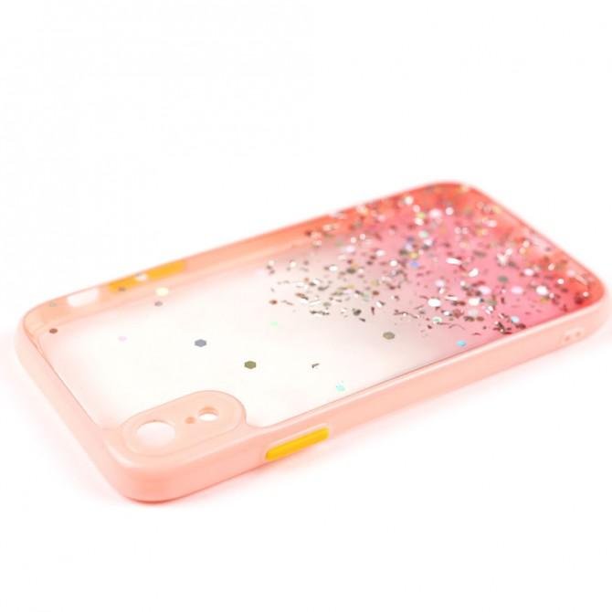 Чехол Frame&Gliter для iPhone Xs Max Pink-3
