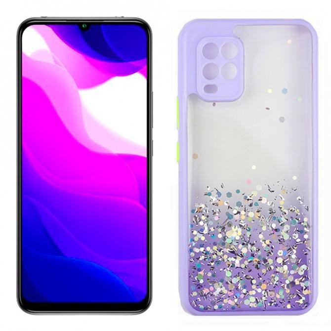 Чехол Frame&Gliter для Xiaomi Mi Note 10 Lite Lilac