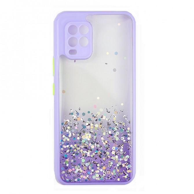 Чехол Frame&Gliter для Xiaomi Mi Note 10 Lite Lilac-1