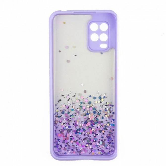 Чехол Frame&Gliter для Xiaomi Mi Note 10 Lite Lilac-2