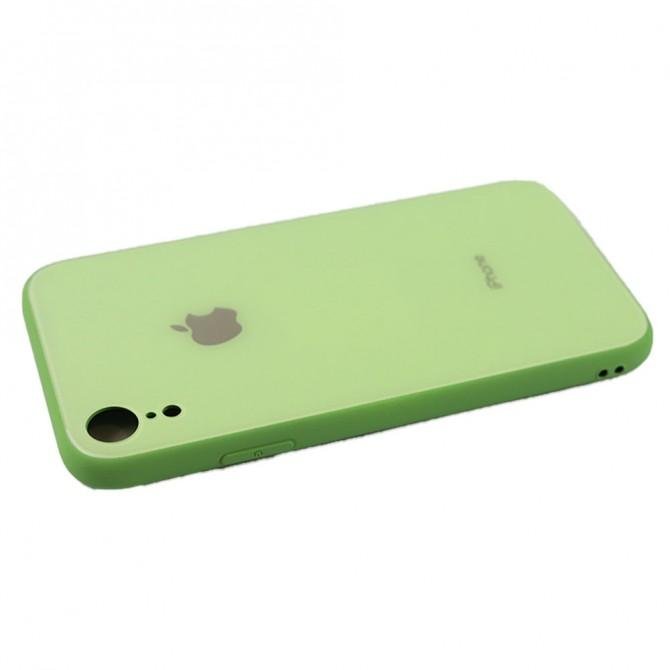 Чехол U-Like Glossy Logo series для iPhone Xr Light Green-3