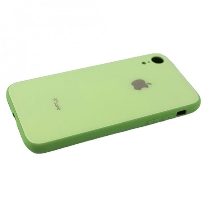 Чехол U-Like Glossy Logo series для iPhone Xr Light Green-4