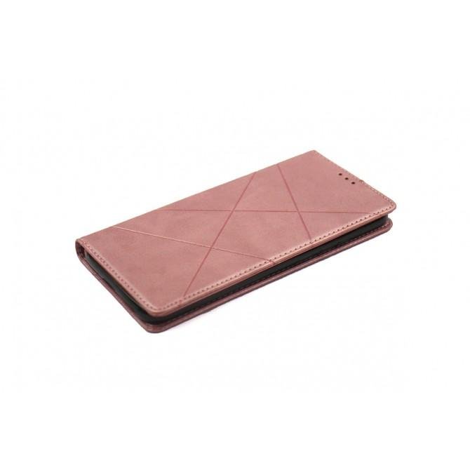 Чехол-книжка Lines Leather for Samsung A015/M015 Galaxy A01/M01 Pink-1