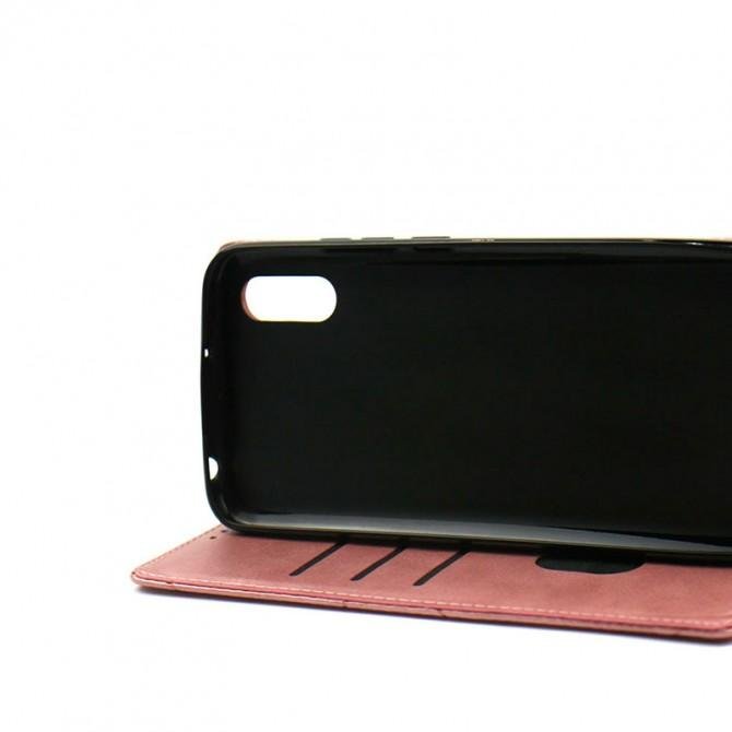 Чехол-книжка Lines Leather for Samsung A015/M015 Galaxy A01/M01 Pink-2