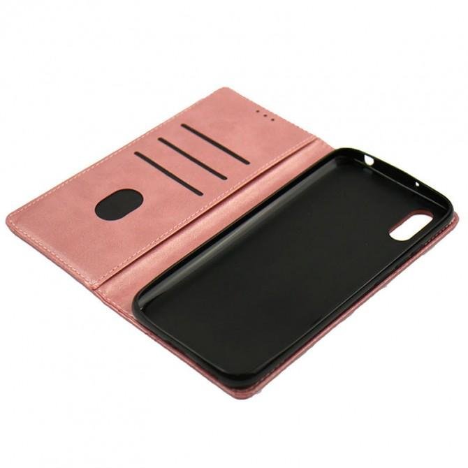 Чехол-книжка Lines Leather for Samsung A015/M015 Galaxy A01/M01 Pink-3