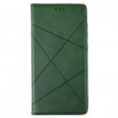 Чехол-книжка Lines Leather for Samsung A013 Galaxy A01 Core Green