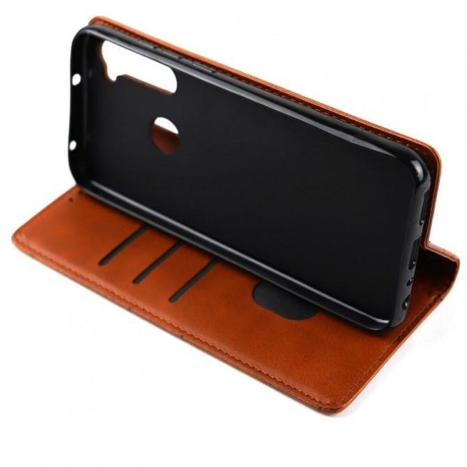 Чохол-книжка Lines Leather for Samsung A115/M115 Galaxy A11/M11 Brown-2