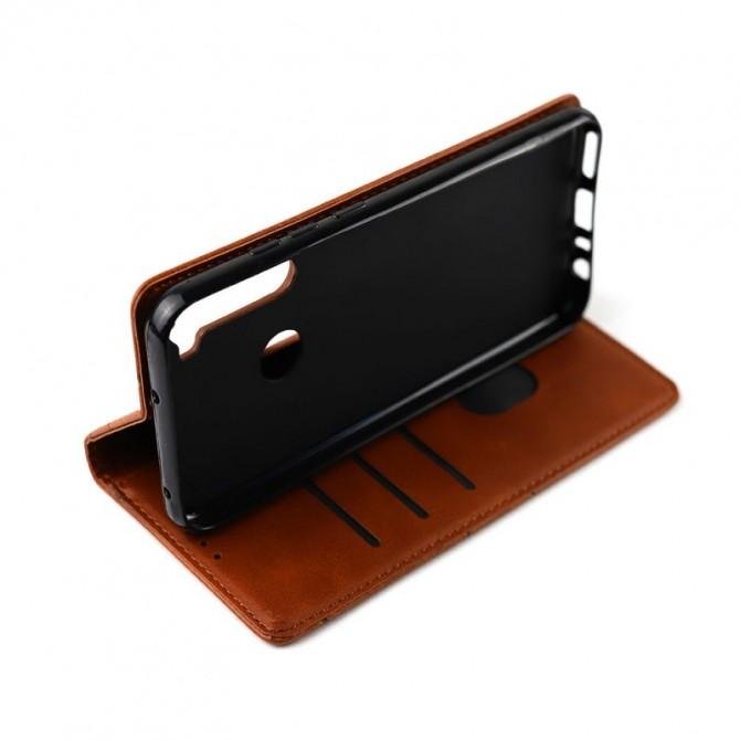 Чохол-книжка Lines Leather for Samsung A115/M115 Galaxy A11/M11 Brown-3