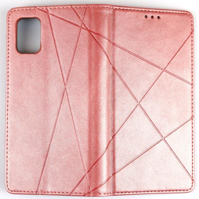 Чехол-книжка Lines Leather for Samsung M515 Galaxy M51 Pink-1