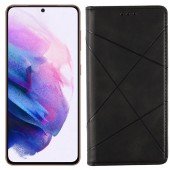 Чохол-книжка Lines Leather для Samsung G991B Galaxy S21 Black