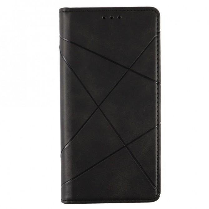 Чохол-книжка Lines Leather для Samsung G991B Galaxy S21 Black-1