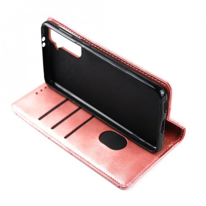 Чохол-книжка Lines Leather для Samsung G991B Galaxy S21 Pink-5