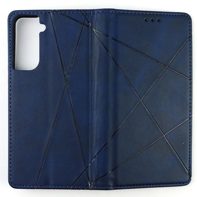 Чехол-книжка Lines Leather для Samsung G996B Galaxy S21 Plus Blue-2