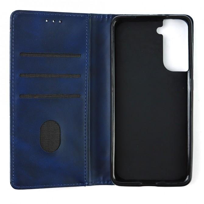 Чехол-книжка Lines Leather для Samsung G996B Galaxy S21 Plus Blue-3