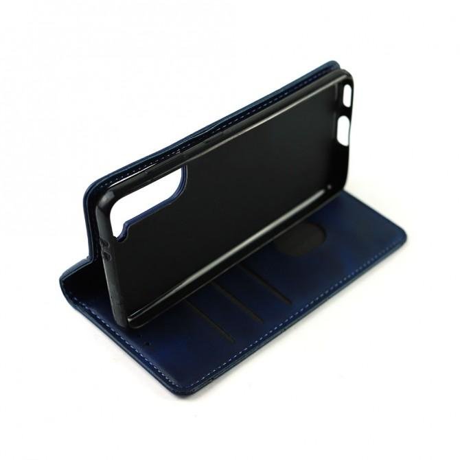 Чехол-книжка Lines Leather для Samsung G996B Galaxy S21 Plus Blue-4