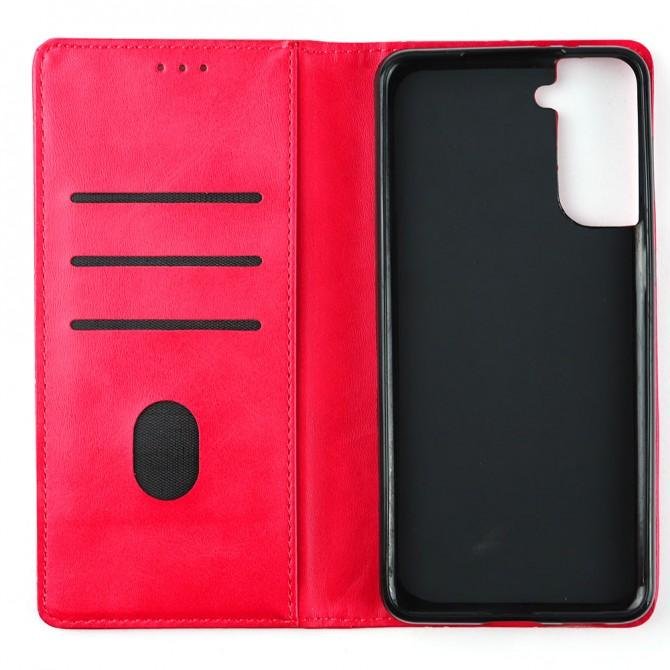 Чехол-книжка Lines Leather для Samsung G996B Galaxy S21 Plus Hot Pink-3