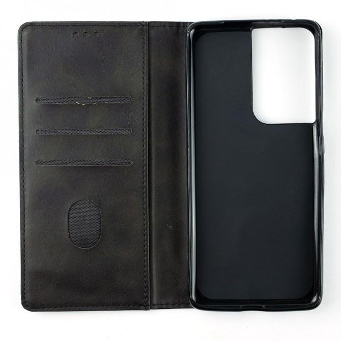 Чехол-книжка Lines Leather для Samsung G998B Galaxy S21 Ultra Black-3