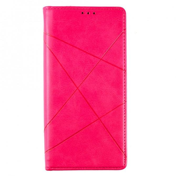 Чехол-книжка Lines Leather для Samsung G998B Galaxy S21 Ultra Hot Pink-1